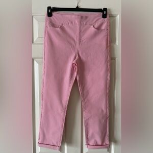 Mario Serrani Soft Pink Striped Trousers